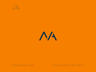 NA Letter Logo branding design flat geometry icon letter logo logo minimal monogram monogram logo na letter