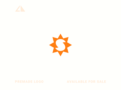 Sun + S Monogram Logo branding design flat geometric design geometry icon letter logo logo minimal monogram monogram logo sun logo