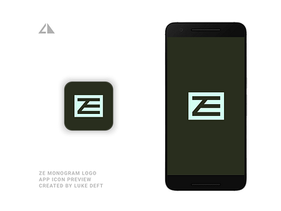 ZE Monogram Logo App branding design geometric design geometry icon letter logo minimal monogram monogram logo ze monogram logo app ze monogram logo app