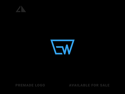 EW Monogram Logo branding design ew monogram flat geometry icon logo minimal