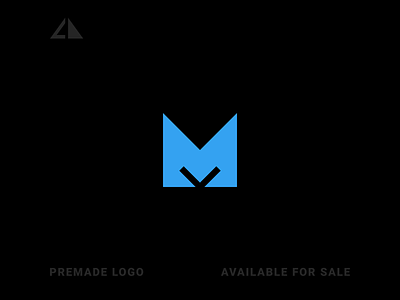 M Monogram Logo branding design flat geometry icon logo m monogram logo minimal vector
