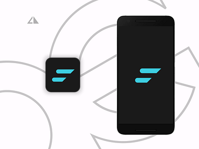 aer - app preview aer branding design flat geometry icon logo minimal vector