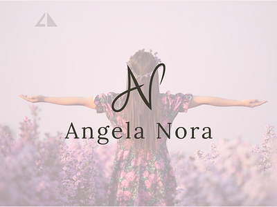 Angela Nora - Logo scene 2 angela nora branding design flat icon logo minimal vector