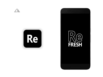 ReFRESH - app app branding chewing gum design flat geometry icon logo minimal refresh vector