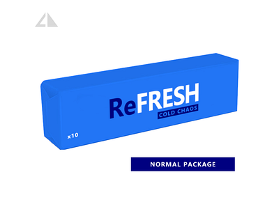 ReFRESH - normal package branding design flat geometry icon illustration logo minimal vector