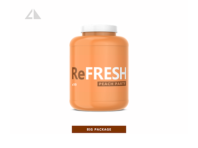 ReFresh - big package branding chewing gum chewing gum mockup design flat geometry icon logo minimal refresh