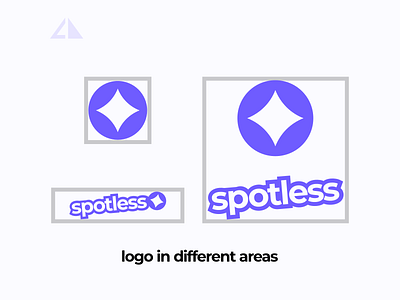 Spotless - logo in different areas