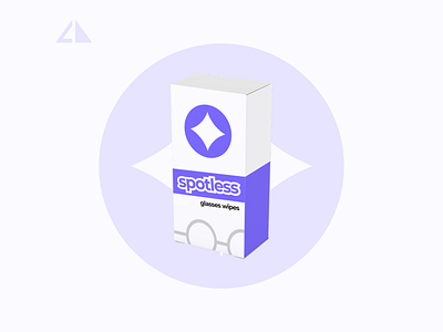 Spotless - glasses wipes branding design flat glassing wipes icon logo minimal spotless vector