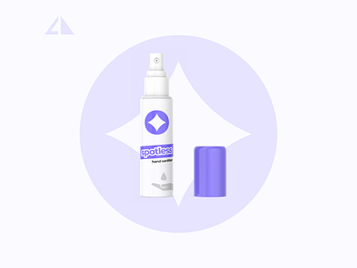 Spotless - hand sanitizer branding design flat hand sanitizer icon logo minimal spotless vector