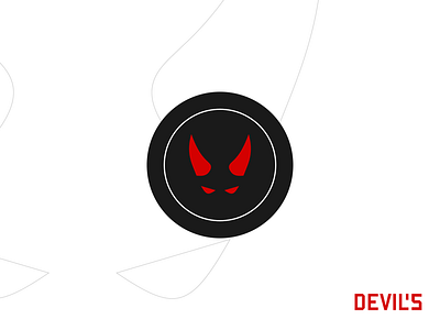 Devil's - badge logo branding design devils flat geometry icon logo minimal