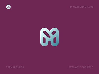 M Monogram Logo branding design icon logo m monogram logo minimal