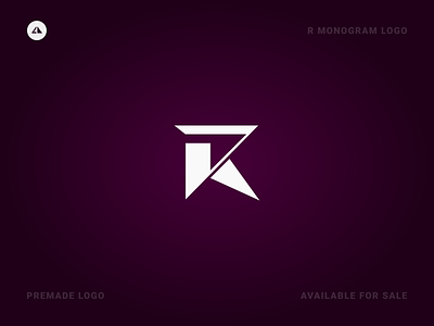 R Monogram Logo branding flat icon letter r logo logo r minimal r monogram