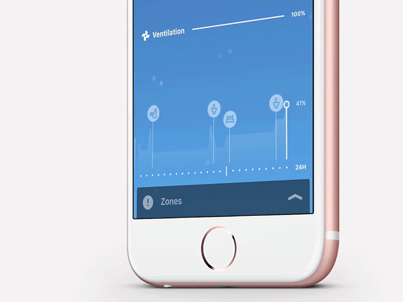 Renson Healthbox app air quality app graph iot