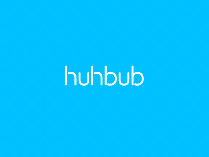 Huhbub Ident animation branding connect dots flow fluid ident logo motion reveal