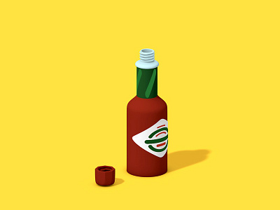 Hot Sauce! 3d c4d hot illustration model sauce spicy tabasco