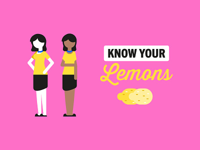 Know Your Lemons art direction bold breast cancer colours concept lemons pitch typography women