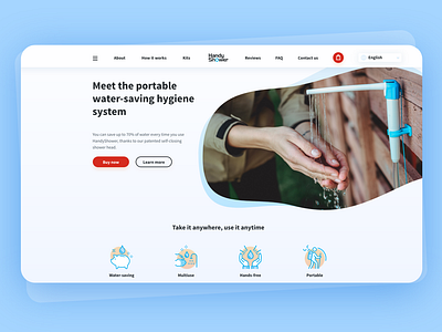 HandyShower || Web Design (UX/UI) + Icon Design