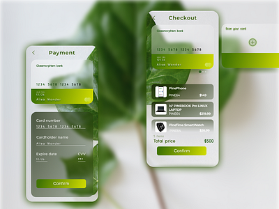 Credit Cart Checkout | Glassmorphism design app credit card checkout credit cart dailyui dailyui 002 glassmorphism payment payment method ui web
