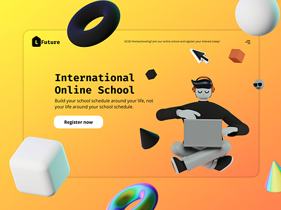 Online school landing page