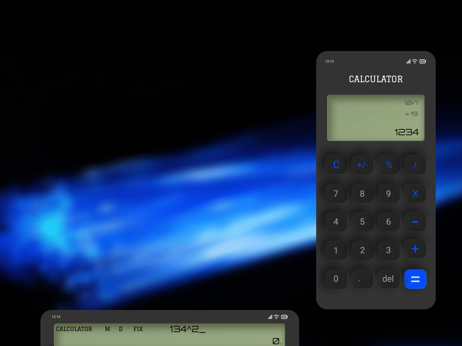 Scientific Calculator Neomorphism