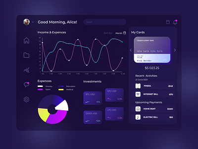 Dashboard Finance Design