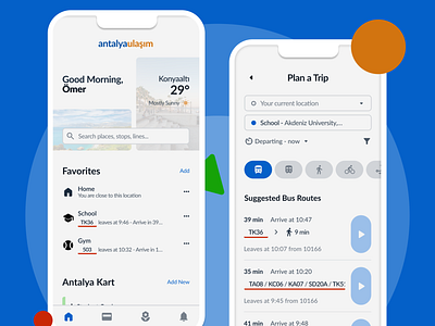 Antalya Transportation App - Concept Shot app app design design mobile design transport transportation ui user interface ux