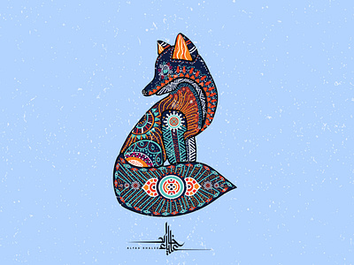 Fox branding design doodle doodles fox graphic design illustration illustrator logo pattern typography ui ux vector