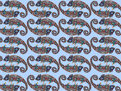 Lizard - Pattern 3d animation art branding design doodle doodles graphic design illustration illustrator logo motion graphics typography ui ux vector