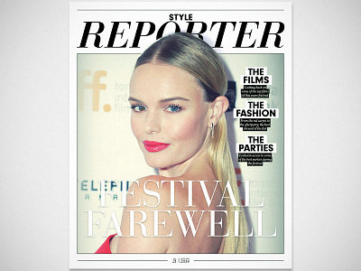 Style Reporter by Eric McBain editorial film festival insert layout magazine