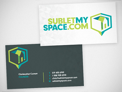 Subletmyspace.com by Eric McBain branding businesscard identity logo real estate web