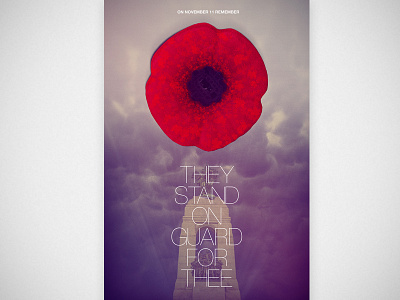 Poppy Poster by Eric McBain personal photoshop poppy poster remember