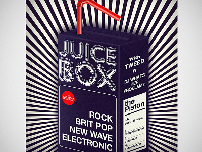 Juice Box Promo Poster by Eric McBain photoshop poster retro