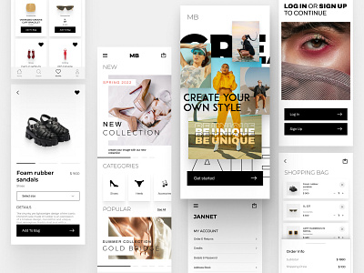 eComerce Fashion Marketplace UI Kit app clothing clothing app design ecomerce fashion fashion app figma marketplace mobile ui ux