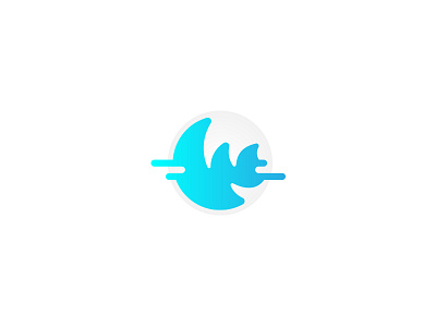 Warp logo digital icon letter logo