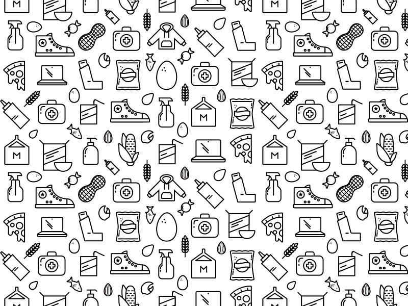Remmy Pattern lifestyle food pattern icons