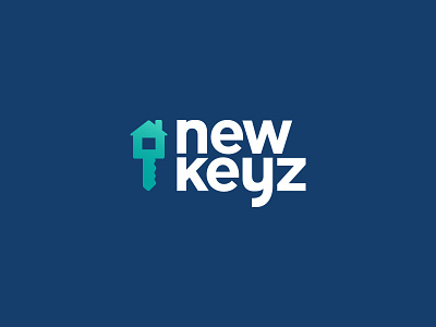 NewKeyz Logo house icon key logo vector