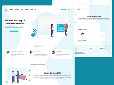 Talenta Nusantara Page Concept design ui web