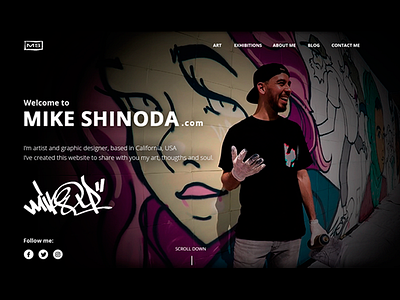 Mike Shinoda | Personal Web Site | Blog art artist designer gallery graffiti landing music painter personal portfolio