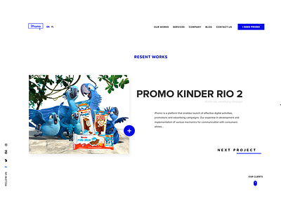 Ipromo Cases agency business case landing marketing project ui web