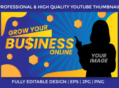 High Quality & Premium YouTube Thumbnail Template 2023 branding design graphic design illustration png templates ui vector youtube youtube thumbnail