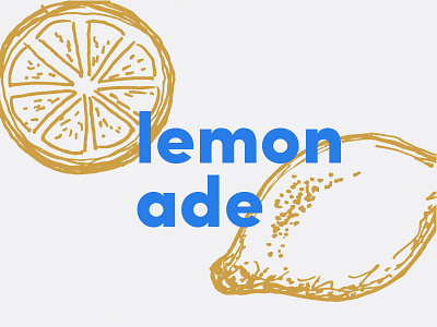 🍋 drawn illustration lemonade lemons type