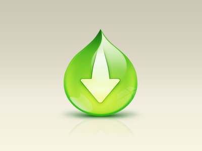Drop Icon download drop glass green icon mac water