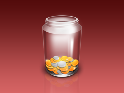 Coins Jar coin glass gold icon jar mac