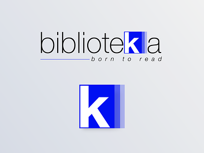 Biblioteka Logo logotype sketch