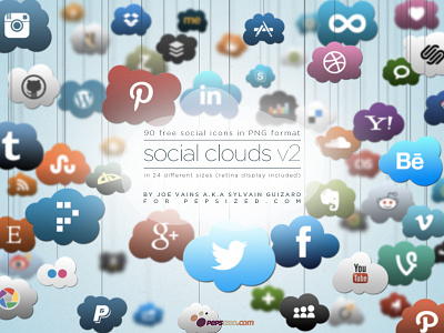 Preview Social Clouds @2x clouds icons social social icons