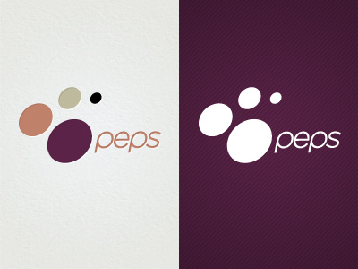 Peps (warm version) logo logo design peps