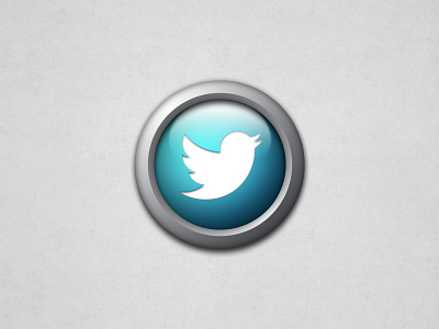 Round Twitter Icon @2x glossy icon retina round social twitter