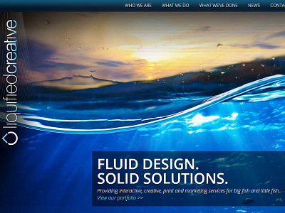 Liquified Creative website agency custom design parallax website wordpress