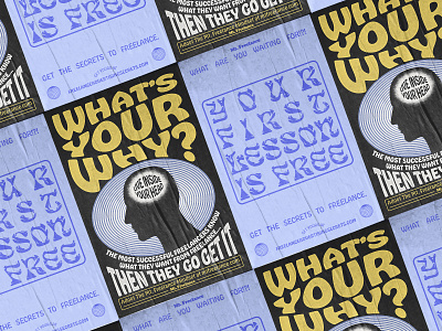 What's Your Why education freelance masterclass poster posters