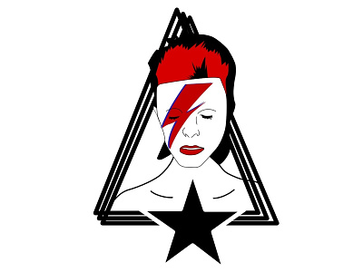 David Bowie - Blackstar album alternative artrock blackstar bowie davidbowie glam rock illustration music musicisan pop rock